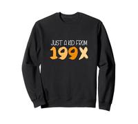 Orange Just A Kid From 199X Grafica arancione Felpa
