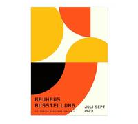 Orange Loop Poster, stampa Bauhaus, arte astratta incorniciata, arte da parete metà secolo, decorazione moderna per la casa, idea regalo, opaco d'archivio, 50 x 70 cm (solo stampa) - 50 x 70 cm