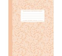 Orange Marble Composition Notebook 5x5 Graph: Maths Notepad for Kids, Engineering Grid Paper, 100 Sheets (200 Pages), 7.5" x 9.25"