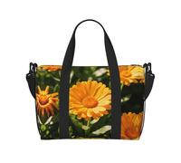 Orange Marigold Art - Borsone da viaggio leggero, da portare con sé, per uomini e donne, impermeabile, per palestra, fine settimana