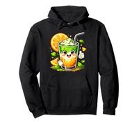 Orange Matcha Latte T-Shirt Iced Green Tea Lover Gift Kawaii Felpa con Cappuccio