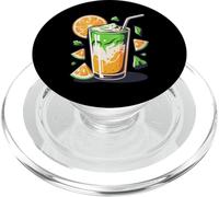 Orange Matcha Latte T-Shirt Iced Green Tea Lover Gift Kawaii PopSockets PopGrip per MagSafe