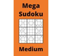 Orange Mega Sudoku Book, 9x9 Puzzles, 200 Pages, 5x8, Medium