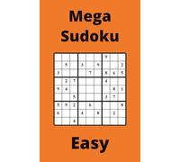 Orange Mega Sudoku Book, 9x9 Puzzles, 50 Pages, 5x8, Easy
