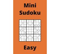 Orange Mini Sudoku Book, 9x9 Puzzles, 150 Pages, 5x8, Easy