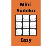 Orange Mini Sudoku Book, 9x9 Puzzles, 250 Pages, 5x8, Easy