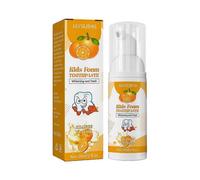 (Orange)New Kids Whitening Toothpaste Fruity Flavor Children Toothpaste 60ml for Bad Breath