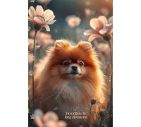 Orange Pomeranian Journal: A Cute Dog Notebook with Both Lined and Blank Pages for Puppy Lovers, Pet Mom Gifts, Gratitude Journaling, Drawing, Sketching, Doodling, and Creative Writing