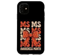 Orange Ribbon MS Multiple Sclerosis Awareness Women Custodia per iPhone 11