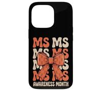 Orange Ribbon MS Multiple Sclerosis Awareness Women Custodia per iPhone 13 Pro