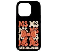 Orange Ribbon MS Multiple Sclerosis Awareness Women Custodia per iPhone 15 Pro