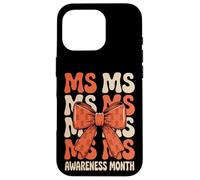 Orange Ribbon MS Multiple Sclerosis Awareness Women Custodia per iPhone 16 Pro