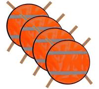 Orange Safety Blind Panels, 4-Piece Lightweight Backpack, Tent Cover Set, High-Visibility Safety for Gear, Camping, Traveling, Hiking, Tende, Sport Use,16.14x9.84 Inches