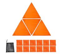 Orange Signal Panel, Waterproof Safety Flags, Reflective Warning Gear, 15.35x13.39 inches High Visibility Magnetic Patches with Bag, Ideal for Outdoor, Adventure, Trucks and Night Riding