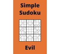 Orange Simple Sudoku Book, 9x9 Puzzles, 150 Pages, 5x8, Evil