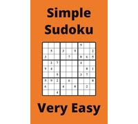 Orange Simple Sudoku Book, 9x9 Puzzles, 200 Pages, 5x8, Very Easy