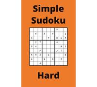 Orange Simple Sudoku Book, 9x9 Puzzles, 300 Pages, 5x8, Hard