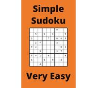 Orange Simple Sudoku Book, 9x9 Puzzles, 300 Pages, 5x8, Very Easy