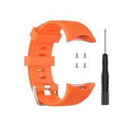 (orange strap) Cinturino di ricambio in silicone per Garmin Forerunner 45/45s