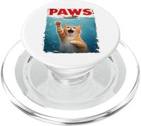 Orange Tabby Cat PAWS Parodia - Gatto che insegue il topo umorismo gatto PopSockets PopGrip per MagSafe