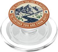 Orange Vintage Funny Outdoors Mountain Hiking Forests Nature PopSockets PopGrip per MagSafe