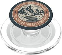 Orange Vintage Funny Outdoors Mountain Hiking Forests Nature PopSockets PopGrip per MagSafe