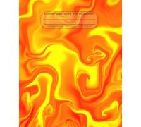 Orange & Yellow Gradient Flow College Ruled Composition Notebook: 7.5 x 9.25 Inch Journal with 120 Lined Pages and Glossy Paperback Cover