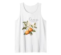 Orange You Glad We Met, motivo floreale con agrumi Canotta