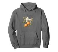 Orange You Glad We Met, motivo floreale con agrumi Felpa con Cappuccio