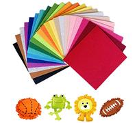 Orangext Feltro Colorato Tessuto in Feltro Feltro Artigianale Fogli di Feltro Multicolore per Lavori di Cucito 22 Colori 20 x 30 cm