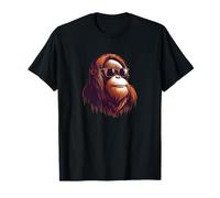 Orangutan indossa occhiali da sole - divertente scimmia dello zoo preferita Maglietta