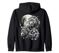 Orangutan - Orango Stile Anni '90, Stile Vintage, Y2K Felpa con Cappuccio
