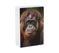 Orangutan - Portasigarette per scattare foto, dimensioni normali, scatola stile teschio, capacità 20 pezzi, per donne e uomini, perfetto per arrotolare le sigarette