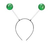 Oranllow Cerchietto per capelli con alieno, fascia per capelli con antenna aliena, accessori per costume spaziale, per Halloween, feste a tema, cosplay (verde)
