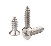 ORANXIN M1.4 x 5mm 200 Pcs Acciaio inossidabile 304 Croce Svasato Viti per legno Autoperforazione Piccole Viti Testa piatta Viti autofilettanti