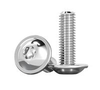 ORANXIN M2.5 x 16mm 100 Pcs Esagono interno Viti a testa bombata con rondella Acciaio inossidabile 304 Testa tonda Macchina Bulloni Elementi di fissaggio