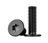ORANXIN M2 x 5mm 100 Pcs Torx Extra sottili Testa piatta Bulloni Acciaio inossidabile 304 Stella A basso profilo Computer Viti per macchine