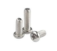 ORANXIN M3.5 x 50mm 20 Pcs Croce Testa tonda Bulloni Acciaio inossidabile 304 Testa di Pan Viti Bulloni macchina Elementi di fissaggio