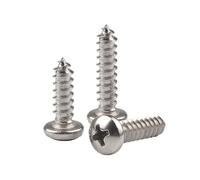 ORANXIN M3 x 7mm 100 Pcs Testa tonda Viti per legno Acciaio inossidabile 304 Viti autofilettanti Croce Testa di Pan Coda a punta Viti auto perforazione