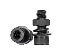 ORANXIN M4 x 60mm 5 Pcs Classe 12,9 Alta resistenza Bulloni testa cilindrica Rondelle Dadi Kit Esagono interno Viti a combinazione Viti testa di coppa Bulloni macchina