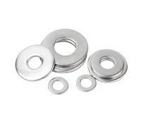 ORANXIN M6 x 10 x 1 50 Pcs Acciaio Inossidabile 304 Rondelle Piatte Metallo Viti Ultra Sottile Mesone Industriale Fissaggio Guarnizione
