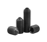 ORANXIN M6 x 16mm 20 Pcs Cono Punto Viti di arresto 12.9 Livello Acciaio legato Presa esagonale Viti Punta appuntita Allen Pomello