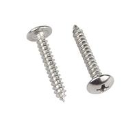 ORANXIN M6 x 35mm 20 Pcs Testa rotonda Viti per legno 304 Acciaio inossidabile Croce Fungo Testa Coda a punta Viti autofilettanti