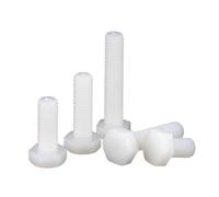 ORANXIN M6 x 60mm 10 Pcs Plastica Bulloni esagonali Nylon Viti a testa esagonale Isolamento Esagono esterno Bulloni Metrico Meccanico Elementi di fissaggio