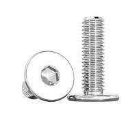 ORANXIN M8 x 50mm 5 Pcs Esagono interno Extra sottili Testa piatta Bulloni A basso profilo Computer Viti per macchine