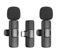 oraolo Kabelloses Lavalier Mikrofon für Android, 360° Omnidirektionales HD-Mikrofon mit Hoher Empfindlichkeit für Interviews, Video-Podcasts, Vlogs, YouTube, TikTok