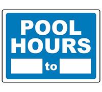 Orari Della Piscina Segnali Di Avvertimento Poster Metallo Targa Con Stampe Targhe Metallo Per Interni Esterni 20X30cm