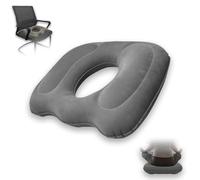 ORARTMM Cuscino per emorroidi grigio, anello sedile gonfiabile con sollievo per il coccige, cuscino ortopedico per la ripresa post-operatoria, sciatica, comodo anello sedile contro decubito e dolore