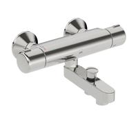 Oras Nova rubinetto per vasca e doccia a parete con termostato cromo 7442U