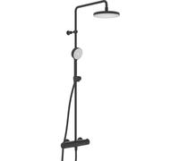 Oras Nova set doccia a parete con termostato con soffione nero 7402-33